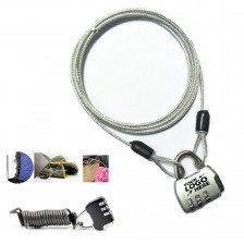 Travel Luggage Steel Wire Password Lock Car Cover Combination Lock 